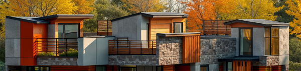 New Mid-Century Modern House Exterior