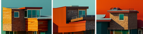 New Mid-Century Modern House Exterior