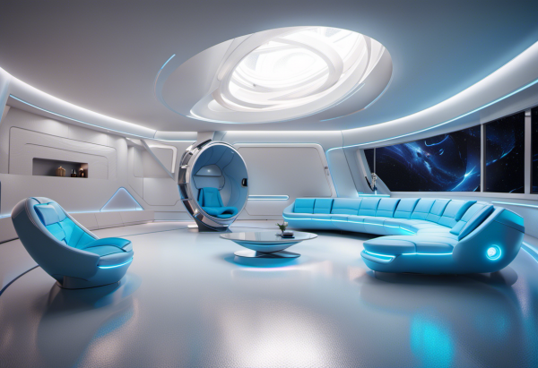 Futuristic Stellar Living Room