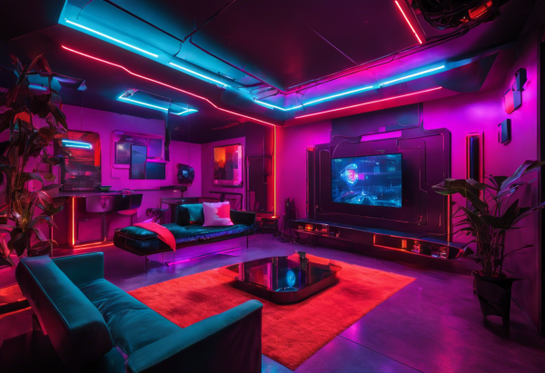 Cyberpunk Living Room