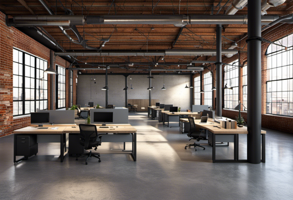 Industrial Open Office Space