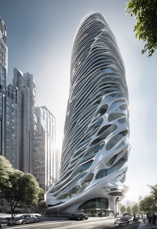 Zaha Hadid Skycraper exterior view