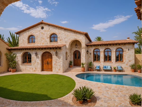 New Mediterranean House Exterior