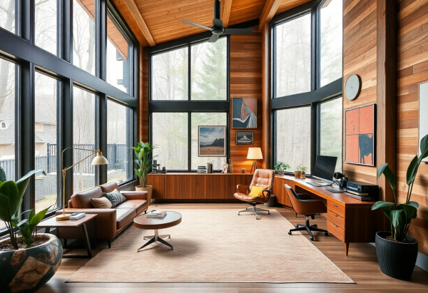 Mid-Century Modern Home Office