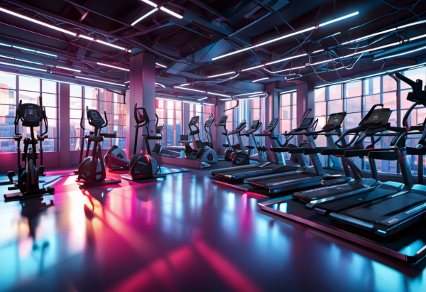 Cyberpunk Gymn/Fitness Room