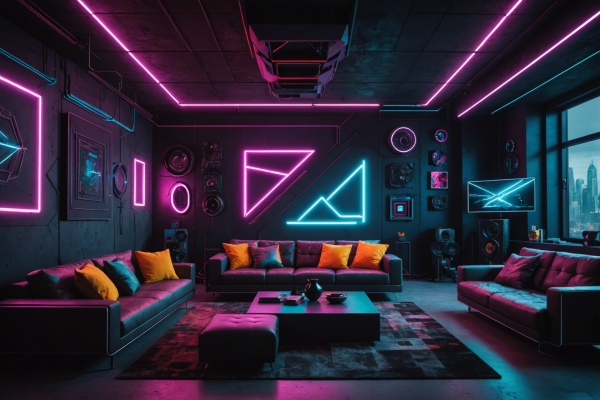 Cyberpunk Living Room