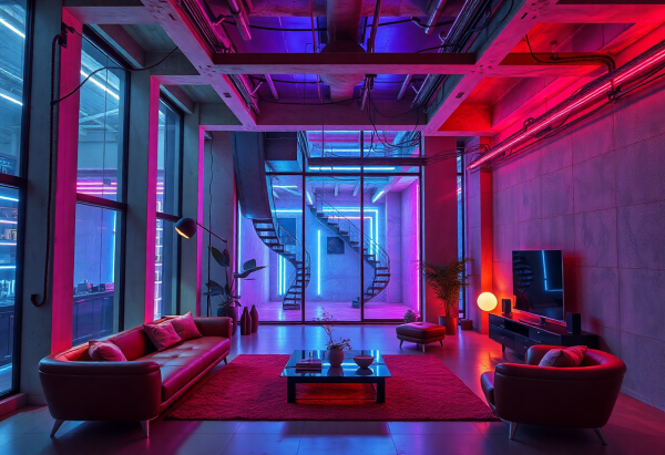 Cyberpunk Living Room