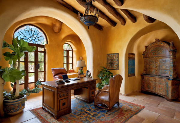 Mediterranean Home Office