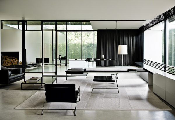 Mies van der Rohe Living Room