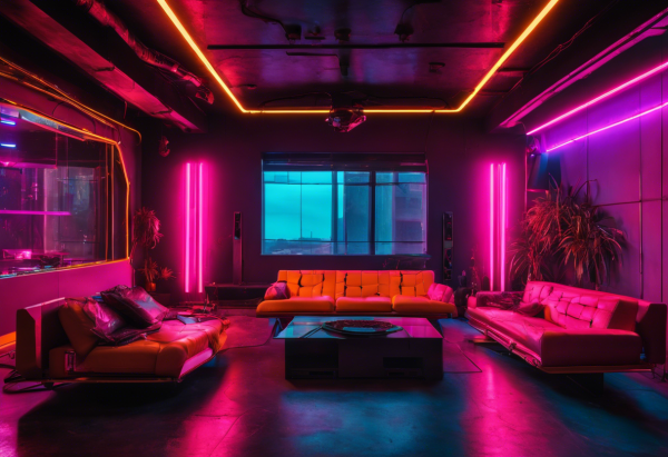 Cyberpunk Living Room