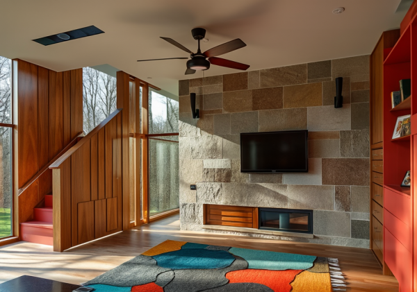 New Mid-Century Modern Living Room