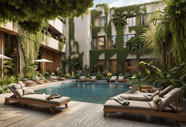 Biophilic Hotel Swimming Pool