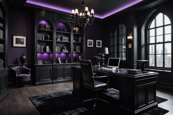 Gothic Noir Home Office