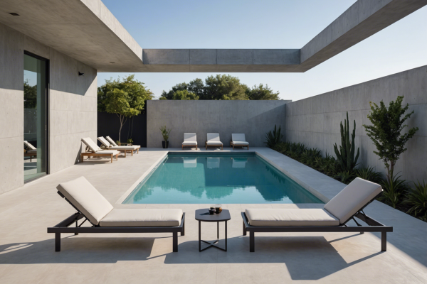 Contemporary Outdoor Swimming Pool