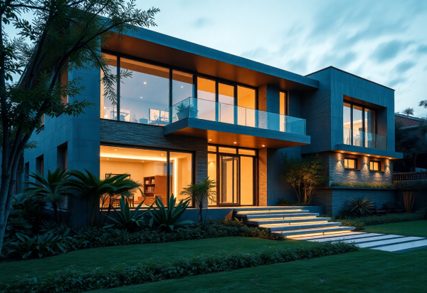 Cyberpunk House Exterior