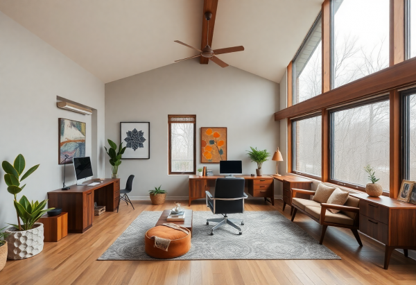 Mid-Century Modern Home Office