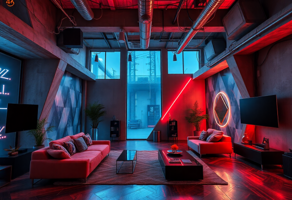 Cyberpunk Living Room