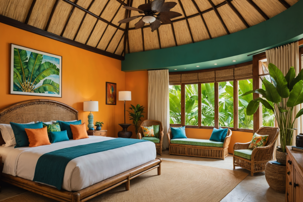 Tropical Hotel Bedroom