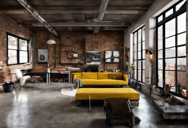 Industrial Living Room