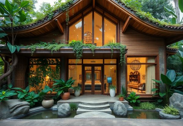 Biophilic House Exterior