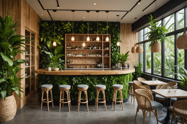 Biophilic Bar/Lounge Area