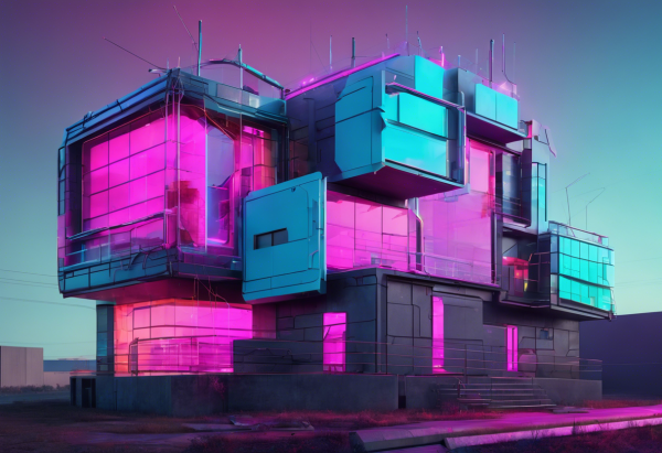 Cyberpunk House Exterior