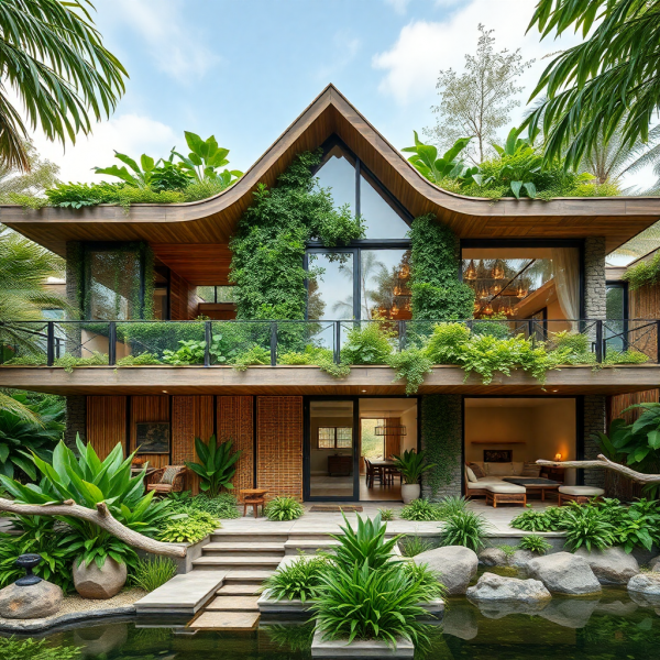 Biophilic House Exterior