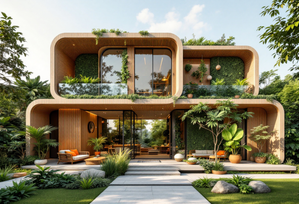 Biophilic House Exterior