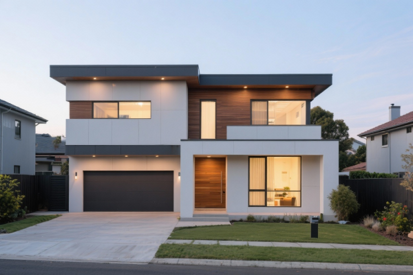 Old Contemporary House Exterior