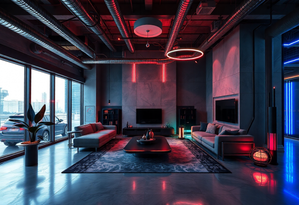 Cyberpunk Living Room