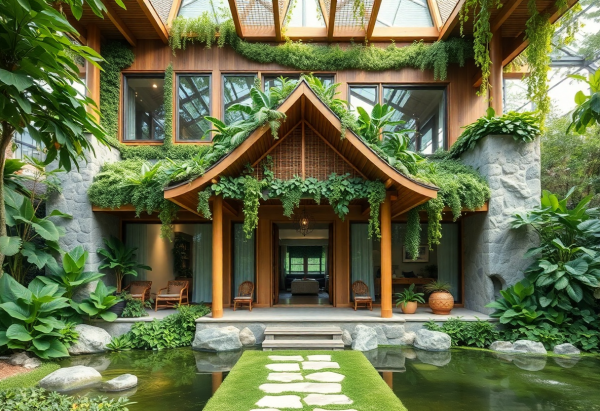 Biophilic House Exterior