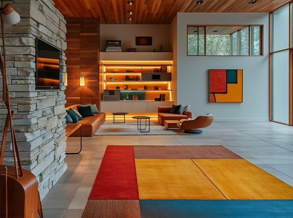 New Mid-Century Modern Living Room