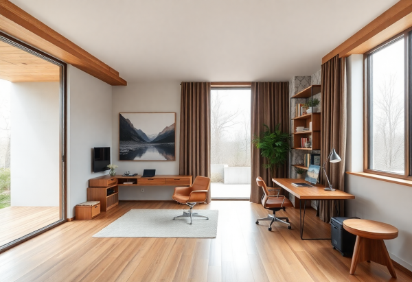 Mid-Century Modern Home Office