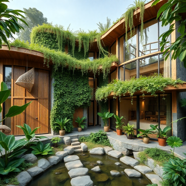 Biophilic House Exterior