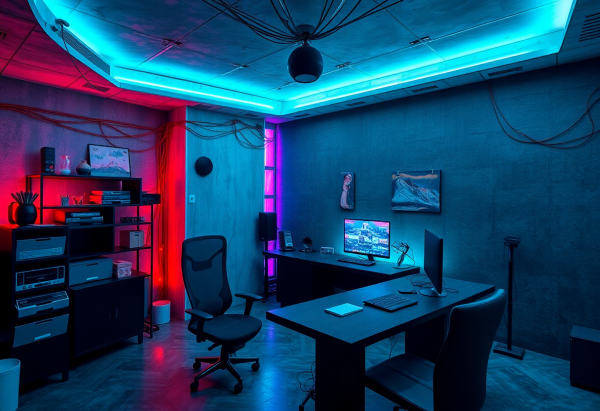 Cyberpunk Home Office