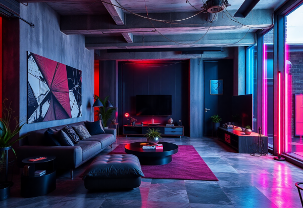 Cyberpunk Living Room