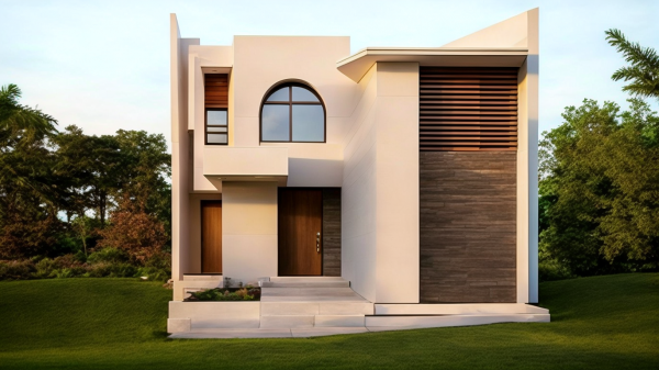 Old Minimalist House Exterior